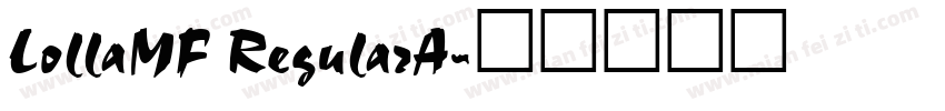 LollaMF RegularA字体转换